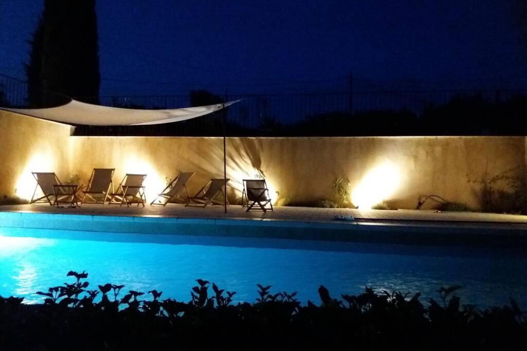 Вилла Bastide Au Milieu Des Vignes Et Des Oliviers Оп Экстерьер фото